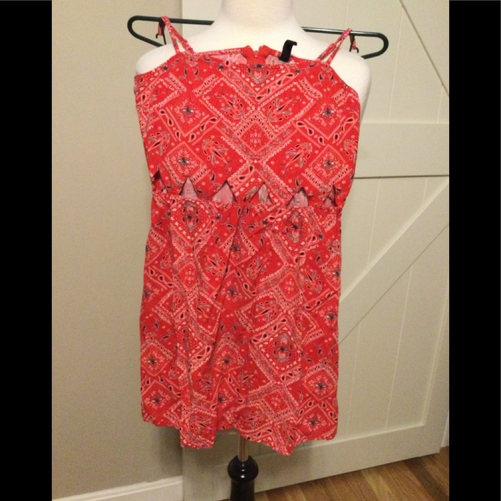 Divided, sleeveless summer dress, size 6
